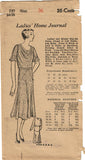 1930s VTG Ladies Home Journal Sewing Pattern 6638 Uncut Afternoon Dress Sz 36 B