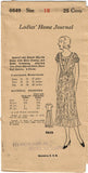1930s VTG Ladies Home Journal Sewing Pattern 6649 Uncut Misses Street Dress 33B