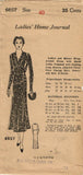 1930s Ladies Home Journal Sewing Pattern 6657 FF Plus Size Afternoon Dress 40 B