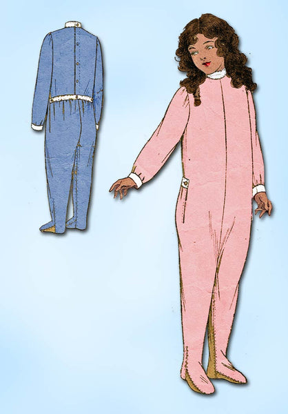 1920s Vintage Ladies Home Journal Sewing Pattern 7308 Toddler Pajamas Size  24B