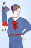 1930s VTG Ladies Home Journal Sewing Pattern 8023 FF Misses Dress & Skirt Sz 34B