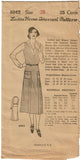 1930s VTG Ladies Home Journal Sewing Pattern 8042 Uncut Misses Jumper Dress 38B