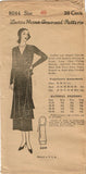 1930s VTG Ladies Home Journal Sewing Pattern 8044 FF Plus Size Tunic Dress 40 B