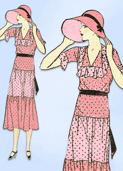 1930s VTG Ladies Home Journal Sewing Pattern 8245 Uncut Misses Spring Dress 31 B