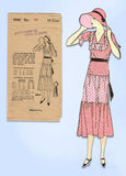 1930s VTG Ladies Home Journal Sewing Pattern 8245 Uncut Misses Spring Dress 31 B
