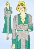 1930s VTG Ladies Home Journal Sewing Pattern 8306 Uncut Misses Street Dress 34 B