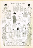 1920s Vintage Ladies Home Journal Pattern 5664 Toddler Girls Zig Zag Dress Sz 4
