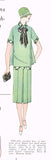 1920s VTG Ladies Home Journal Sewing Pattern 4979 FF Flapper Dress w Cape Back - Vintage4me2