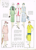 1920s VTG Ladies Home Journal Sewing Pattern 4979 FF Flapper Dress w Cape Back - Vintage4me2