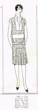 1920s VTG Ladies Home Journal Sewing Pattern 5393 FF Misses Flapper Dress Sz 36B - Vintage4me2