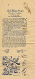 1930s Uncut Laura Wheeler Embroidery Transfer 227 Cowboy Tea Towel Motifs