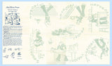 1940s Vintage Laura Wheeler Embroidery Transfer 285 Uncut Sailor DOW Tea Towels