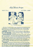 1940s Vintage Laura Wheeler Sewing Pattern 2982 Asleep Awake Baby Doll
