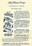 1940s Vintage Laura Wheeler Embroidery Transfer 490 Uncut Birds & Flower Pcases - Vintage4me2