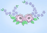 1940s Vintage Laura Wheeler Embroidery Transfer 512 Uncut Crochet Floral Pcases
