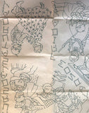 1940s Vintage Laura Wheeler Embroidery Transfer 678 Uncut Granny DOW Tea Towel