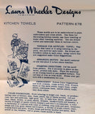 1940s Vintage Laura Wheeler Embroidery Transfer 678 Uncut Granny DOW Tea Towel