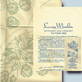 1940s Vintage Laura Wheeler Embroidery Transfer 958 Uncut Cutwork Floral Pcases