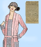Ladies Home Journal 3000: 1920s Misses Plus Size Coat Sz 44 B VTG Sewing Pattern