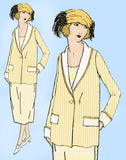Ladies Home Journal 3041: 1920s Uncut Misses Box Coat Sz 38 B VTG Sewing Pattern