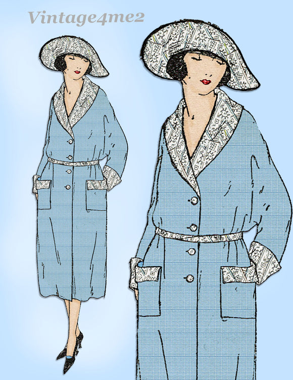 Ladies Home Journal 3048: 1920s Uncut Misses Coat Sz 34 B Vintage Sewing Pattern