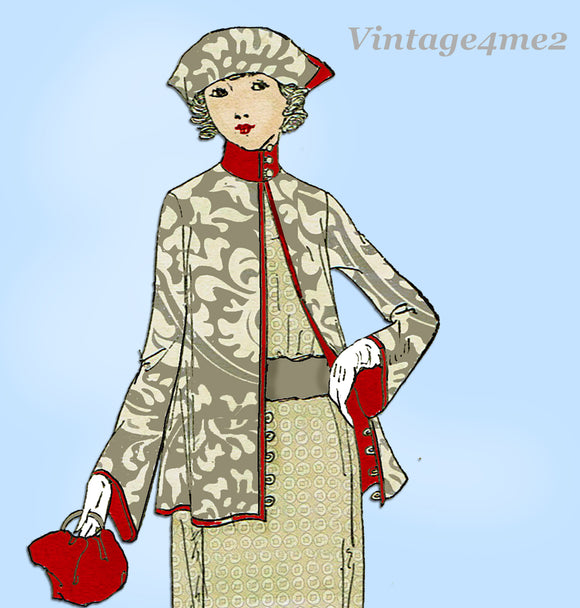 Ladies Home Journal 3132: 1920s Uncut Misses Coat Sz 35 B Vintage Sewing Pattern