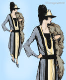 Ladies Home Journal 3319: 1920s Uncut Draped Dress Sz 40B Vintage Sewing Pattern