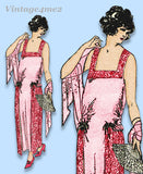 Ladies Home Journal 3334: 1920s Uncut Evening Gown 38 B Vintage Sewing Pattern