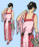 Ladies Home Journal 3334: 1920s Uncut Evening Gown 38 B Vintage Sewing Pattern