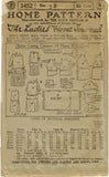 Ladies Home Journal 3452: 1920s Uncut Girls Dress Size 12 Vintage Sewing Pattern