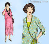 Ladies Home Journal 3576: 1920s Uncut Wrap Dress 34 B  Vintage Sewing Pattern