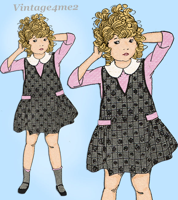 Ladies Home Journal 3581: 1920s Uncut Girls Dress Size 10 Vintage Sewing Pattern