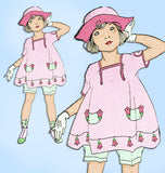 Ladies Home Journal 3585: 1920s Girls Bloomer Dress Sz 4 Vintage Sewing Pattern