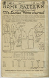 Ladies Home Journal 3631: 1920s Uncut Misses Dress 32 B  Vintage Sewing Pattern