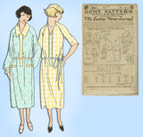 Ladies Home Journal 3631: 1920s Uncut Misses Dress 32 B  Vintage Sewing Pattern