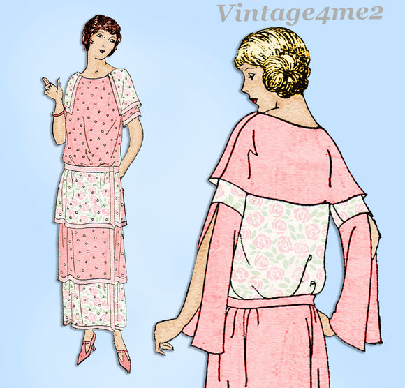 Ladies Home Journal 3873: 1920s Uncut Misses Dress 34B  Vintage Sewing Pattern