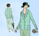 Ladies Home Journal 3892: 1920s Uncut Misses Coat Sz 36 B Vintage Sewing Pattern