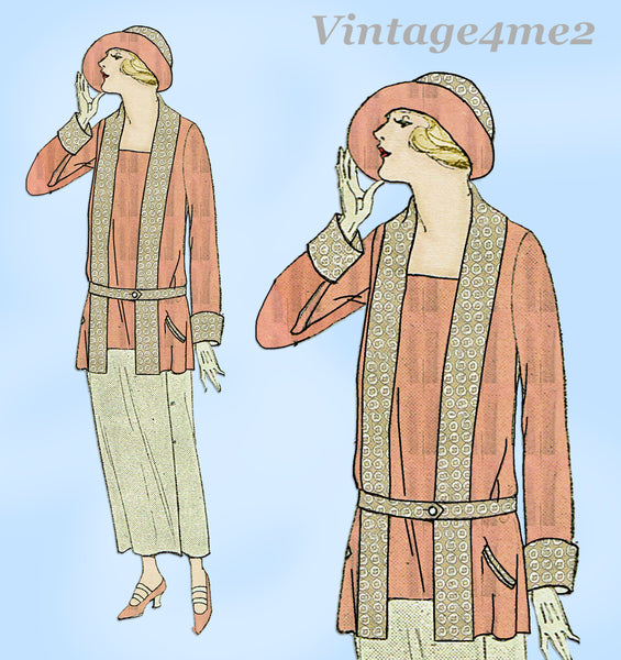 Ladies Home Journal 3908: 1920s Uncut Misses Coat Sz 36 B Vintage Sewing Pattern