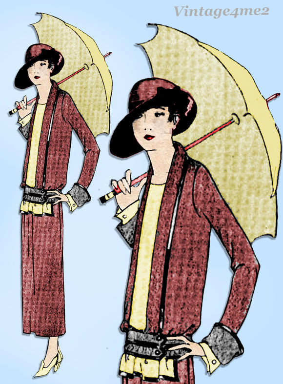 Ladies Home Journal 3937: 1920s Uncut Misses Coat Sz 36 B Vintage Sewing Pattern
