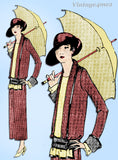 Ladies Home Journal 3937: 1920s Uncut Misses Coat Sz 36 B Vintage Sewing Pattern