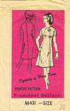 1960s Vintage Mail Order Prominent Designer Pattern M431 Uncut Oriental Dress