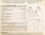 1950s Vintage McCall's Sewing Pattern 1700 Uncut Misses Bridal Peignoir Sz Small