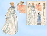 1950s Vintage McCall's Sewing Pattern 1700 Uncut Misses Bridal Peignoir Sz Small