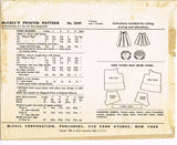McCall's 2049: 1950s Baby Dress & Ruffled Panties Size 2 Vintage Sewing Pattern