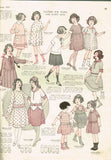 1920s Vintage McCall Sewing Pattern 2372 Sweet Toddler Girls Dress Size 6