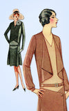 1920s Vintage McCall Sewing Pattern 4958 Rare Uncut Flapper Suit Dress Sz 36 B