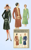 1920s Vintage McCall Sewing Pattern 4958 Rare Uncut Flapper Suit Dress Sz 36 B