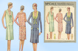 McCall 5704: 1920s Rare Misses Flapper Dress Size 34 Bust Vintage Sewing Pattern