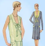 McCall 5704: 1920s Rare Misses Flapper Dress Size 34 Bust Vintage Sewing Pattern