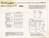 McCall's 5866: 1960s Designer Petite Cocktail Dress Sz 10 Vintage Sewing Pattern